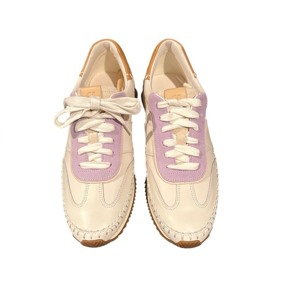 Cole Haan Cream and Purple Sneakers FREE SHIPPING